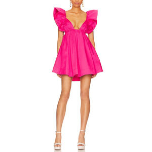 For Love & Lemons 'Clementine' Pink Mini Dress Size XS - NWT